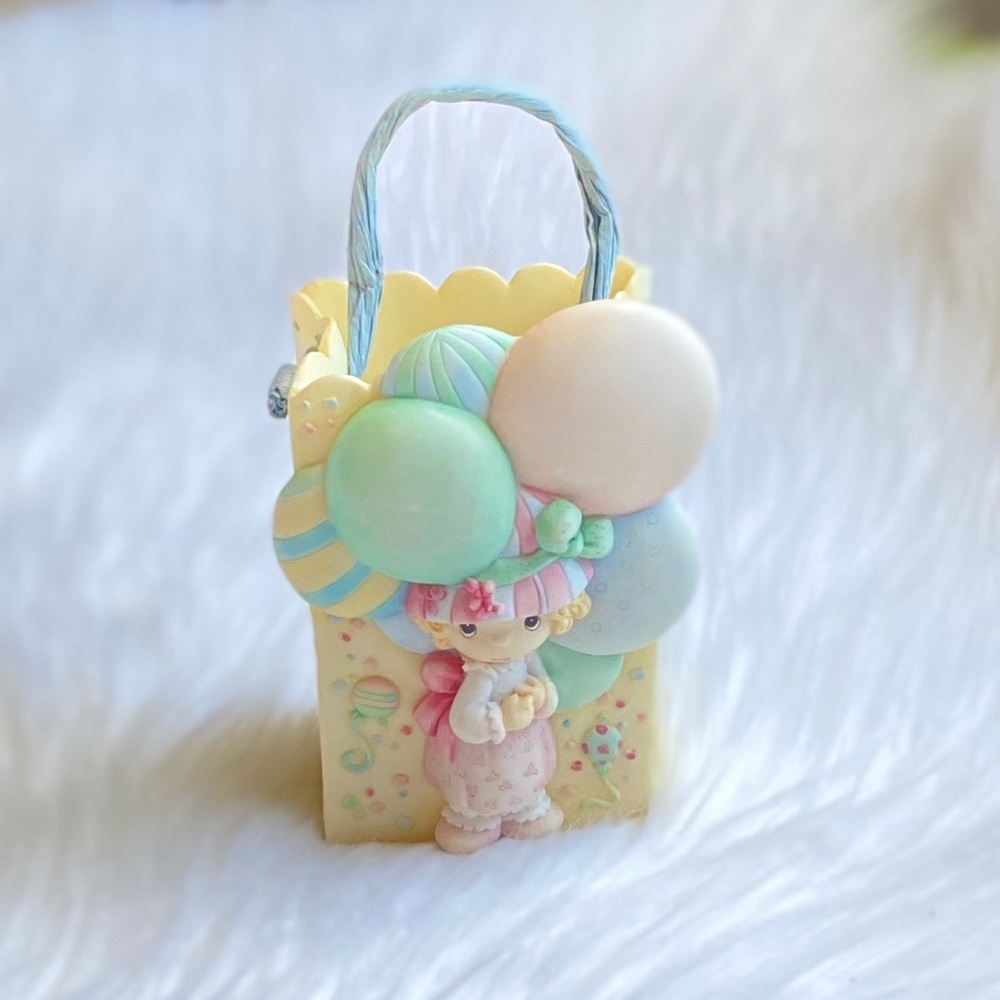 Vintage 1995 Precious Moments Birthday Figurine “Basket”